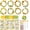 sunflower, variant on 48 Sets Sunflower Wreath Craft Kits Summer Spring Daisy DIY Wreath Ornaments Make Your Own Paper Craft with Stickers for Party Decor Activities