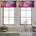 thumbnail image 3 of LALILO Kitchen Curtain Valance Galaxy And Nasa Rod Pocket Window Curtain 52"x 18" Set of 2, 3 of 7