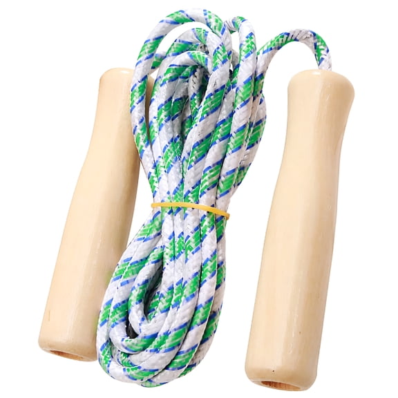 BESTSKY Kid Jump Ropes for Girls Boys Skipping Rope for Kids with Wooden Handle Cotton Braided Outdoor Fun Activity for Exercise Fitness Children Students Preschooler
