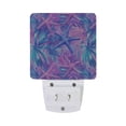 thumbnail image 5 of Yayeee LED Plug in Night Light for The Home with Auto Dusk to Dawn Light Sensors, 2 Pack, Purple Starfish Pattern, 5 of 6