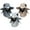 3-Color, variant on BadPiggies Wide Brim Sun Hat 3-in-1 UV Protection Fishing Cap with Removable Face & Neck Flaps (Dark Gray)