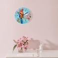 thumbnail image 3 of 14 Inch Wall Clock Battery Operated Silent Clock Decorative for Office, Kitchen, Outdoor, Living Room，Birds Butterfly And Leaves Vintage Art, 3 of 4
