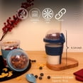 thumbnail image 2 of Tazas para ensalada Breakfast On the Go, 20 onzas, juego de 2 con cuchara, 2 of 7