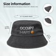 thumbnail image 3 of Occupy Mars Starman Spacex Summer Bucket Hat Fishing Hat Wide Brim Sun Hat with UV Protection for Hiking Beach Hats Fun Outdoor Vacation Boonie for Men and Women, 3 of 5
