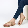 thumbnail image 5 of Ecetana Women's Flip Flops Comfort Dressy Slides Sandals Flat Sandals for Women, 5 of 6