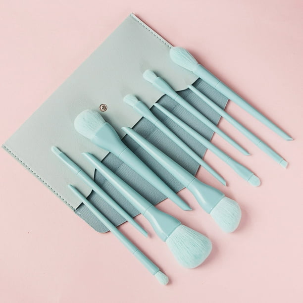 Pinceles para maquillaje Xihbxyly 10 unidades cejas delineador rubor corrector
