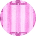 thumbnail image 1 of Ahgly Company Indoor Round Solid Pink Modern Area Rugs, 3' Round, 1 of 4