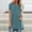 *Blue, variant on ClodeEU Women's Summer Short Sleeve V-Neck T-Shirt ,Casual Loose Everyday Tops Blouse Shirts White,Womens Plus S