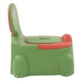 thumbnail image 3 of Orinal ergonómico para bebé, moderno, con diseño de dinosaurio de dibujos animados, con base de goma, color verde, 3 of 14