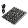 thumbnail image 2 of Numeric Keyboard, USB Rechargeable Wired Numeric Keypad for Almost Any Computer with USB, Waterproof Mini 28 Key Numeric Pad for IOS, for , for, 2 of 7
