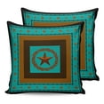 thumbnail image 7 of Western Star with Barb Wire Wheat Outdoor Pillow Covers Waterproof Throw Pillow Cover 16x16in Set of 2,Square Decorative Pillowcases Cushion Case for Patio Sofa Couch,Farm Rustic Teal Brown Black, 7 of 7