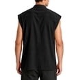 thumbnail image 4 of WULMLEO Mens Pirate Vest, Renaissance Tops Medieval Sleeveless Shirts Gothic Costumes Vampire Cosplay Cotton Outfits Black M, 4 of 7