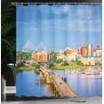 thumbnail image 4 of Ambesonne Charleston Shower Curtain, Spring Morning Scene, 69"Wx84"L, Multicolor, 4 of 5