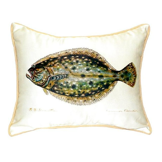 Betsy Drake ZP014 20 x 24 in. Flounder Extra Large Zippered Pillow