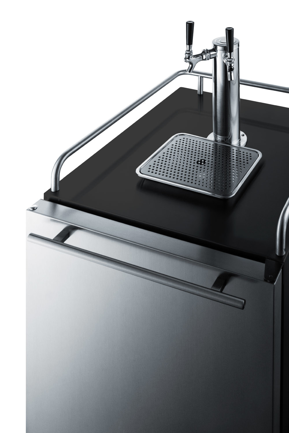 Summit Appliance Sbc677bitwin Built In Under Counter Frost Free 44 Beer Dispenser With Digital Controls Full Size 44 Stainless Steel Walmart Com Walmart Com