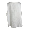 thumbnail image 5 of SwiftWear Women's V Neck Cute Tank Top Casual Sleeveless Loose Fit Ruffle Front Blouse Summer Top, 5 of 7