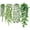 White Pot, variant on Der Rose 4Pcs Fake Plants Hanging Artificial Ivy Vine Faux Eucalyptus Hanging Plants, Boston Fern, String of Pearls for Living Room Aesthetic Bedroom Boho Kitchen Wall Shelf Indoor Outdoor Decor