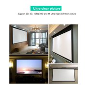 Projection Screen, 16:9 HD Portable Video Projector Screen Support 2D 3D, 1080p HD And 4k For Home Theater Movie For For Conference Room