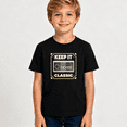 thumbnail image 2 of Boys Graphic T Shirt Keep It Classic Controller Short Sleeve Kids Tees Retro Gamer 100% Cotton Soft Tops 4-13Y, 2 of 5