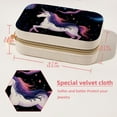 thumbnail image 5 of Starry Unicorn Portable Velvet Jewelry Stand Organizer Box with Removable Compartment - Gift, Jewelry Display, 5 of 7