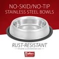 thumbnail image 2 of Jeffers No Skid/No Tip Stainless Steel Pet Bowl | 2 Quart | 77060, 2 of 7