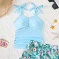 thumbnail image 5 of Zshosam Infant Swimsuit Toddler Baby Girl Swimsuit Infant Bathing Sleeveless Bikinis Swimwear Baby Swim Size 9T 10T,(Light Blue 9-10 Years), 5 of 5