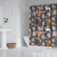 thumbnail image 2 of Cute Boxer Dog and Flowers Florals Shower Curtain 84"x72" ,Bathroom Decorative Shower Curtains Set with 12 Hooks,Modern Waterproof Washable Shower Curtain, 2 of 6