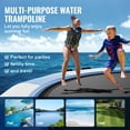 thumbnail image 6 of KFFKFF Inflatable Water Bouncer, 15ft Floating Trampoline with Ladder & Air Pump, Portable Swim Platform for Kids and Adults, Ideal for Pool, Lake, and Water Activities, 6 of 9