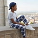 thumbnail image 3 of Pantalones de Pijama a Cuadros para Niños PATPAT Azul Marino y Blanco Talla 5-6 Años, 3 of 6
