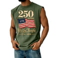 thumbnail image 2 of Youpwaven Men's USA 250th Anniversary Tank Top, Sleeveless Patriotic American Flag Muscle Shirt, Casual Independence Day Graphic Tee, 2 of 4