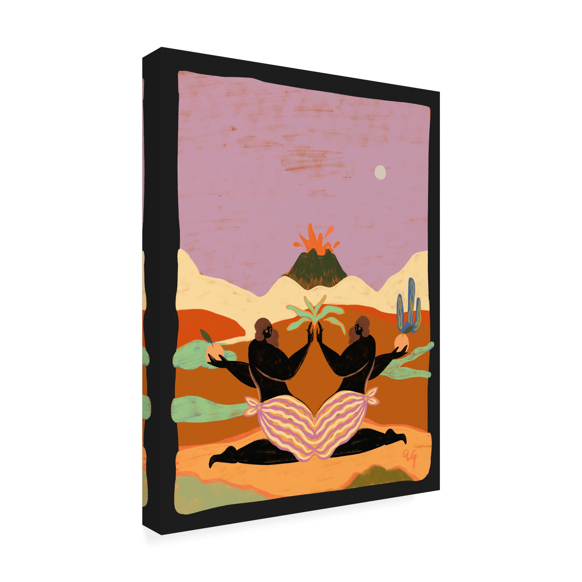 Trademark Fine Art Arty Guava  Lava.png Canvas Wall Art