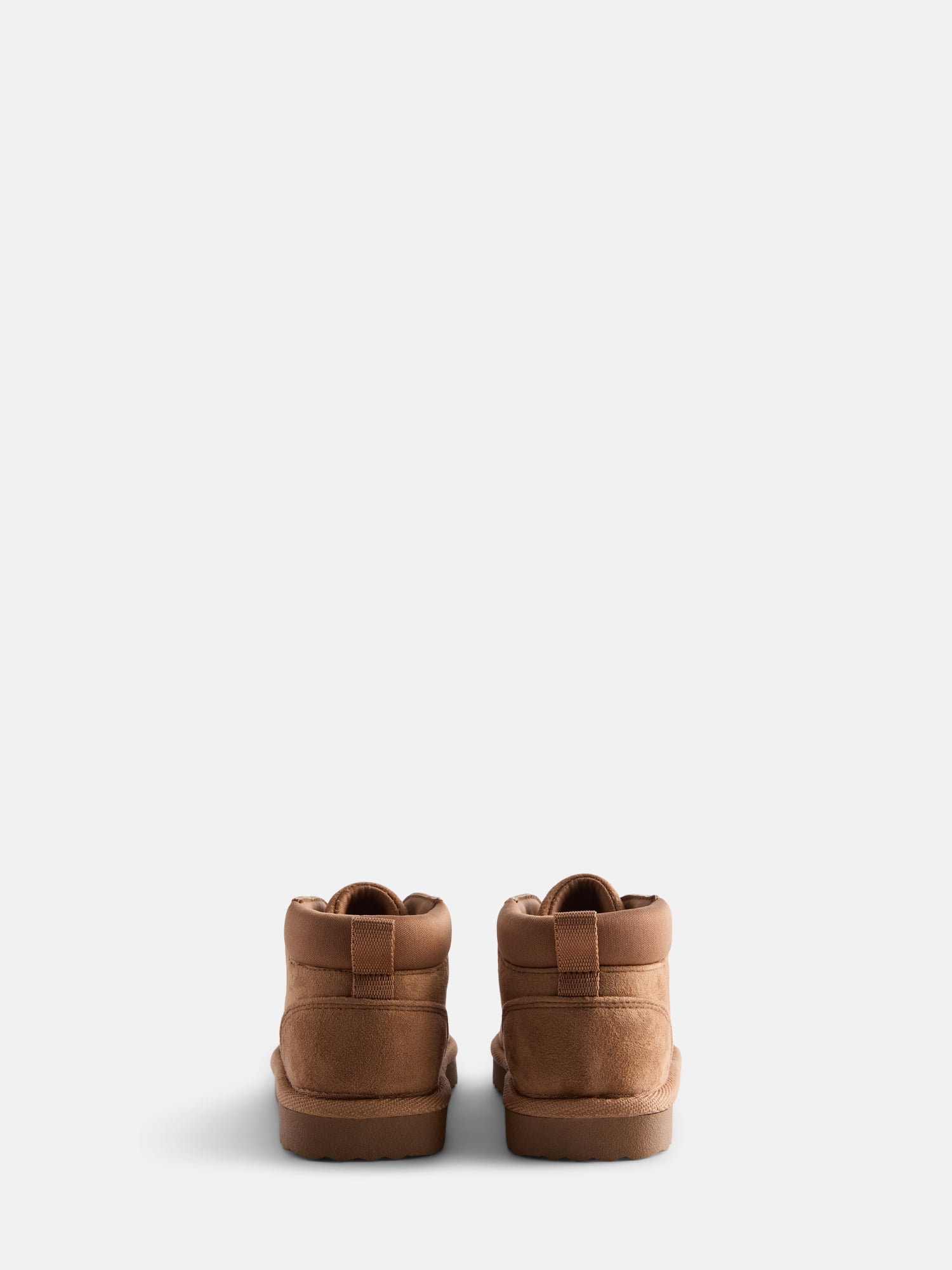 Wonder Nation Toddler Boys' Faux Suede Lace Up Slipper Booties