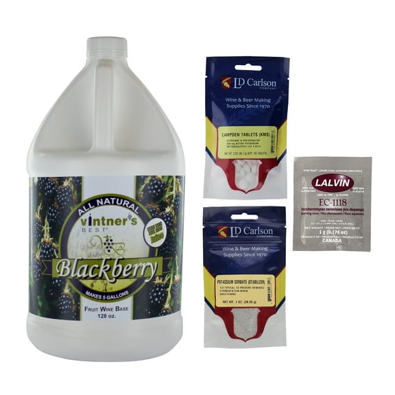 Complete Fruit Wine Base Kit-Blackberry