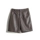 thumbnail image 1 of Womens Shorts Trendy High Waisted Genuine Leather Look Stretchy Jean Shorts Short Denim Pants with Pockets Comfy, 1 of 5