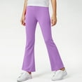 thumbnail image 2 of Wxirdiow Kids Clothes Girls Girl's Wideband Waist Leggings High Waisted Workout Yoga Pants Purple Size,15-16 Years, 2 of 5