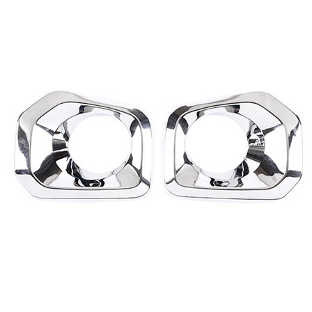Front Bumper Grille Chrome Fog Light Covers Trims For 2016-2023 Toyota Tacoma