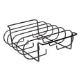thumbnail image 5 of HONMEET 1Pc Iron Rib Rack Black Non Stick Grilling Rack for Outdoor Barbecue Home Use, 5 of 8
