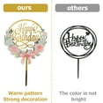thumbnail image 6 of ODOMY Gold Cake Topper Acrylic Cake Topper Happy Birthday Cake Topper Cake Decoration Supplies 1Pc, 6 of 7