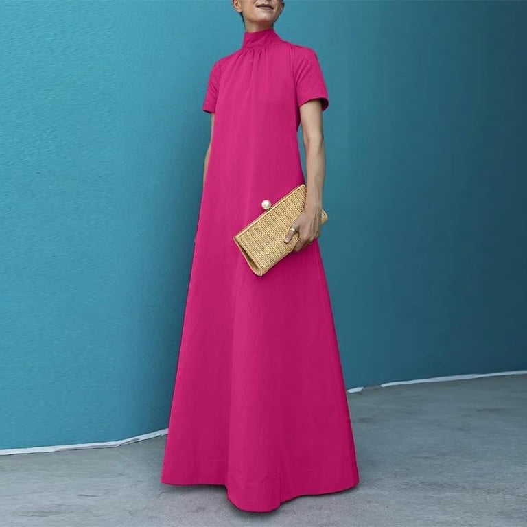 knee length dresses for ladies Women Asian Style Retro Long Sleeves Linen and Cotton Dress Orange