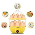 thumbnail image 3 of GYDEK Rapid Egg Cooker Electric for Hard Boiled, Poached, Scrambled Eggs, Omelets, Steamed Vegetables, Seafood, Dumplings, 14 Capacity, with Auto Shut Off Feature,Yellow, 3 of 6