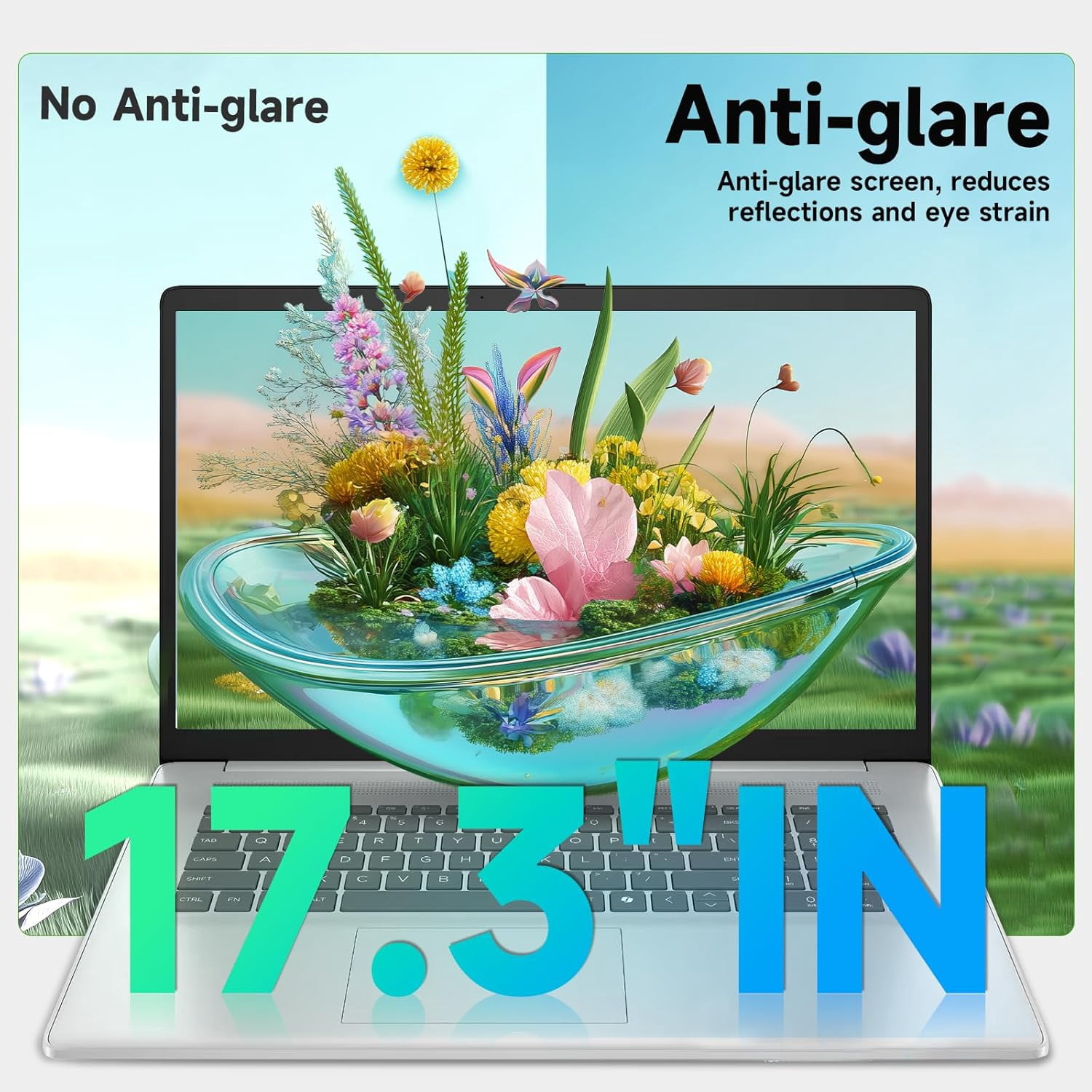 HP 17 inch Laptop, Intel 8 Cores i3-N305, 32GB RAM, 1TB SSD, AI Copilot, Windows 11 Pro