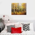 thumbnail image 4 of Nawypu  Trees Forest Landscape Painting With Frame Canvas Wall Art Modern Colorful Bold Colors Print Artwork for Bedroom Bathroom Wall Decor, 4 of 4