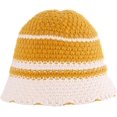 thumbnail image 5 of CoCopeaunts Bucket Hats for Womens Four Seasons Fashion Stripe Vintage Foldable Knitting Hat for Gift Sun Protection Keep Warm, 5 of 8