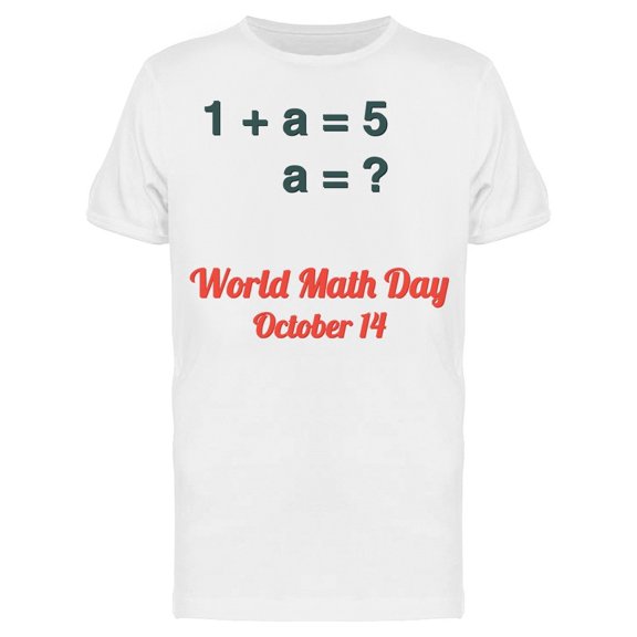 Poster World Math Day 1 Plus A Tee Men's -Image by Shutterstock