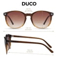 thumbnail image 3 of Lentes de Sol DUCO Retro Redondos Polarizados UV400 para Mujer DC1230, 3 of 6