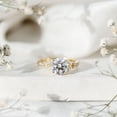 thumbnail image 4 of Certified Lab Diamond Circle Engagement Ring - 2 Carat - EF-VS Quality - Ready To Gift, 10K Yellow Gold, US 9.50, 4 of 9