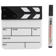 thumbnail image 2 of Tablero De Aplausos, Mini Acrílico Director Escena Claqueta TV Película Tablero De Acción Accesorio De Corte De Película Con Bolígrafo Para Accesorios De Rodaje, 2 of 7