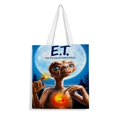 thumbnail image 1 of E.T., el Extraterrestre Bolso de tela con estampado de lienzo para mujer, bolsa de compras reutilizable y estética, con cremallera interior, regalo para mujer, 35 × 40 cm., 1 of 6