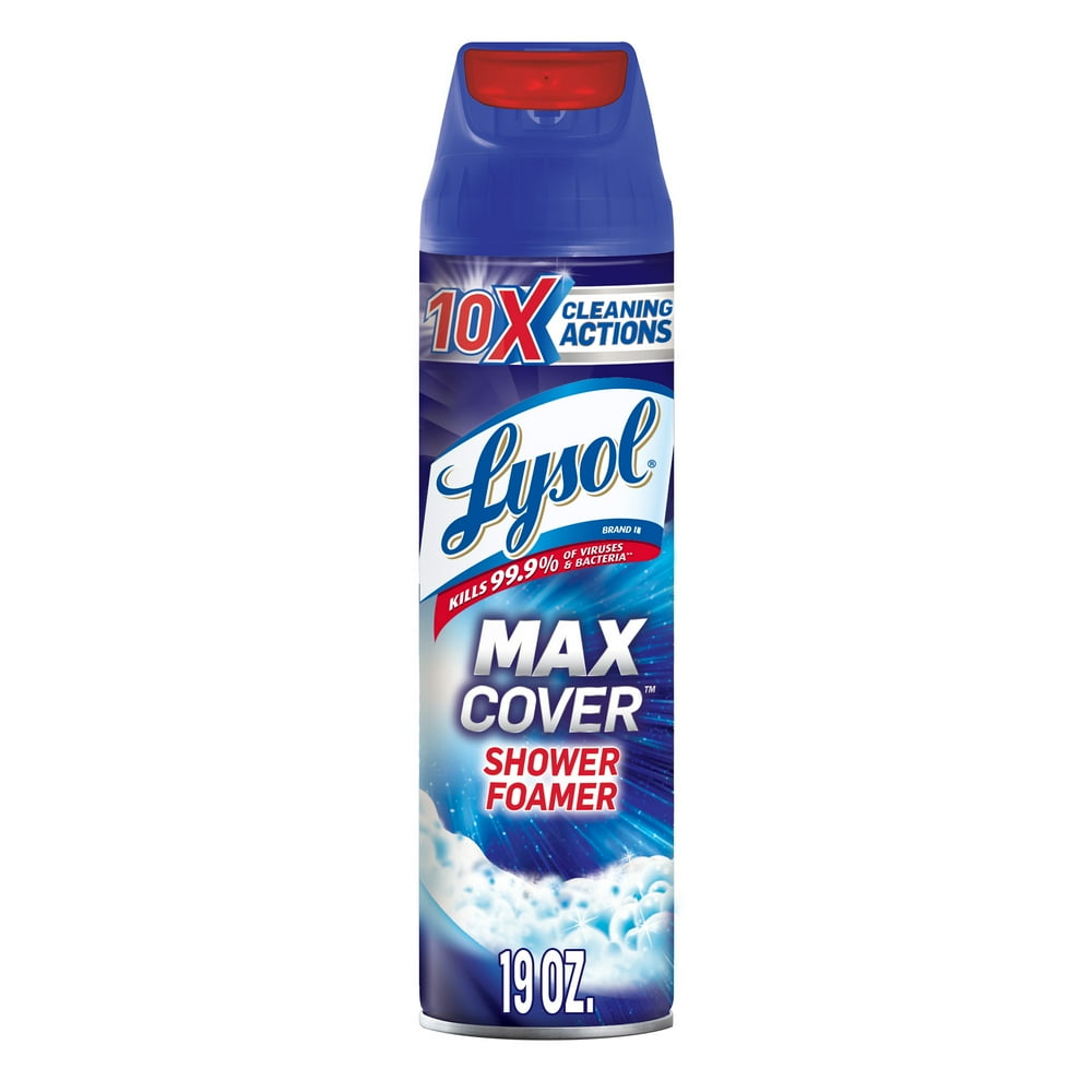 Lysol Max Foamer Bathroom Cleaner, 19oz, 2X Faster Coverage Walmart