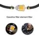 thumbnail image 4 of Kit de manguera de gasolina, línea de combustible de 2 m, diámetro de 5 mm + filtro de combustible de interfaz de 2 x 5 mm + abrazaderas de manguera de 10 x 9 mm para automóvil motocicleta scooter, 4 of 5